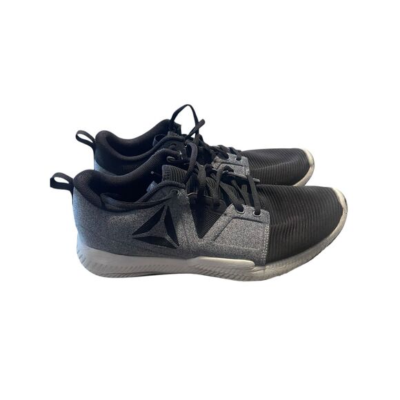 Reebok Mens Black Gray Hydrorush Cross Running Shoes Sneakers Size 9.5 - Picture 2 of 10